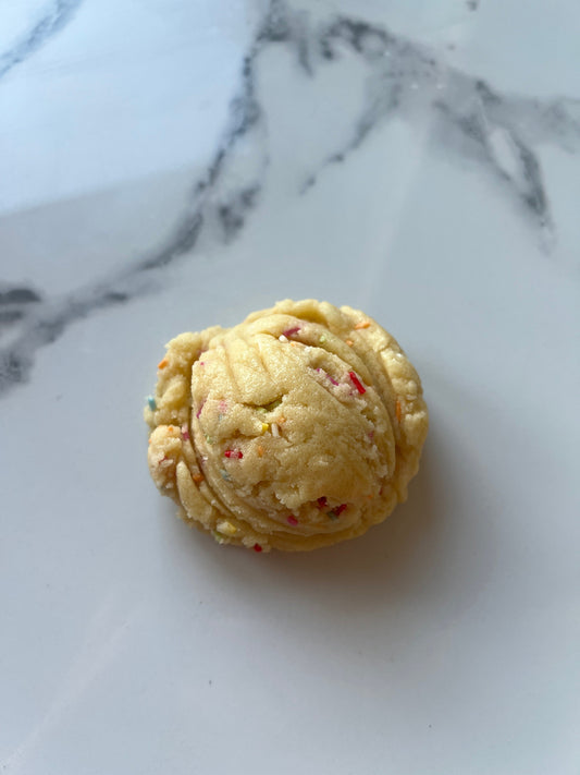 Edible Birthday Cake Cookie Dough - Gourmet Dessert Treat, Safe to Eat, Vanilla Cake Flavor
