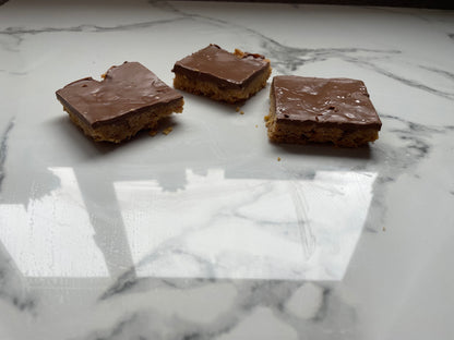 Chocolate Peanut Butter Crunch Bars - Gourmet Crunch Bar Treats - Handmade, Snacks - Perfect Gift Idea