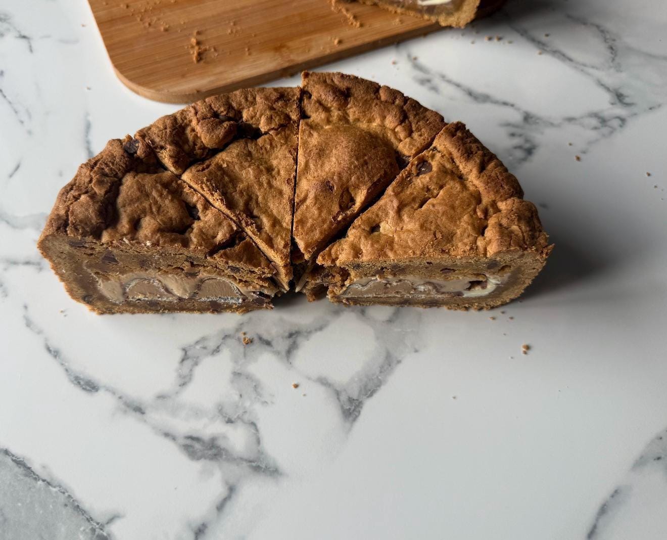 Kinder Cookie Pie - 8" Whole / Half / Quarter - Decadent Chocolate Dessert Box - UK Postal Gift