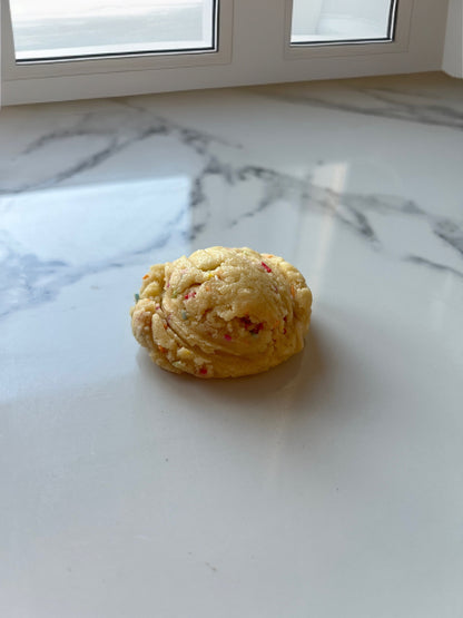 Edible Birthday Cake Cookie Dough - Gourmet Dessert Treat, Safe to Eat, Vanilla Cake Flavor