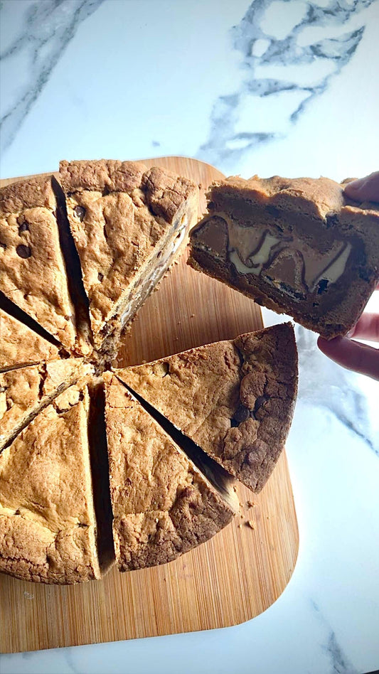 Kinder Cookie Pie - 8" Whole / Half / Quarter - Decadent Chocolate Dessert Box - UK Postal Gift