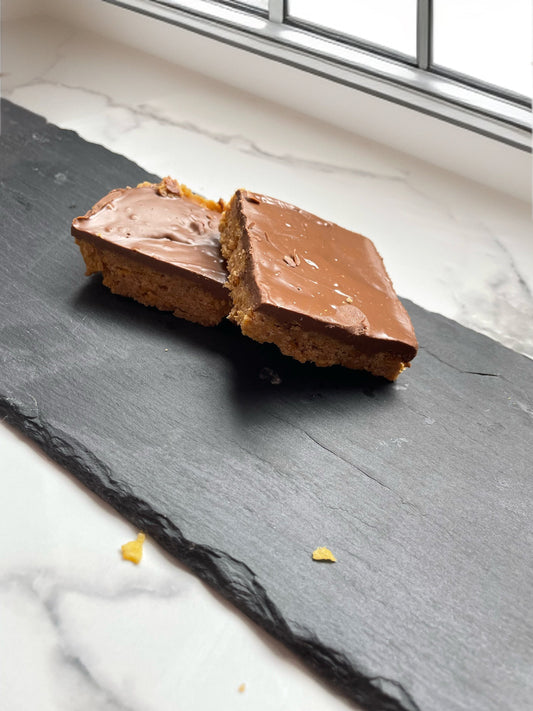 Chocolate Peanut Butter Crunch Bars - Gourmet Crunch Bar Treats - Handmade, Snacks - Perfect Gift Idea