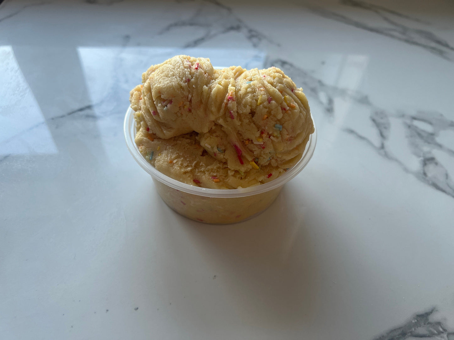 Edible Birthday Cake Cookie Dough - Gourmet Dessert Treat, Safe to Eat, Vanilla Cake Flavor